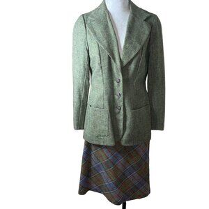 Alice Of California Vintage Womens Two Piece Blazer And Skirt Suit Size Small